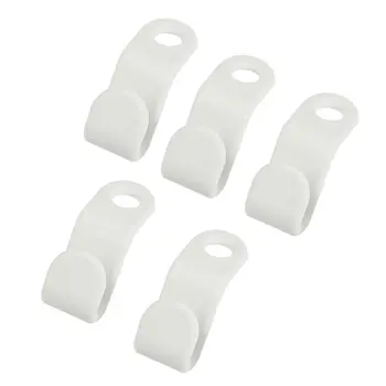 

CLOS Home 5 Pieces White Plastic Clothes Hanger Connector Hook