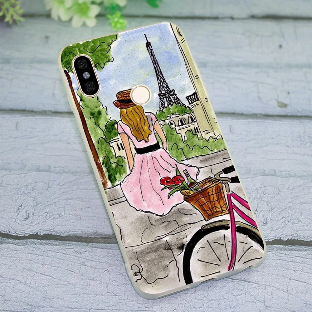 Paris France Eiffel tower Cover for Xiaomi Mi 8 SE A1 9 se A2 Lite Cases Redmi 5 Plus Note 4 6 7 Pro Case 4X 5A 4A | Мобильные