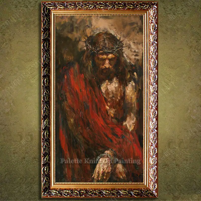 

Jesus Christ Jesus Canvas Posters and Prints Wall Art Pictures for living room Home Decor cuadros decoracion Oil painting 157