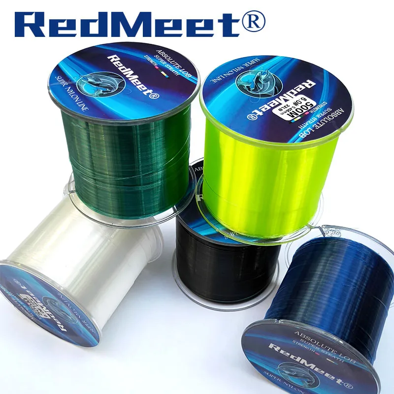 RedMeet النايلون خط سوبر قوي حبل صيد من النيلون 500 M 4.4-28.6LB حيدة خط المواد Fishline ل روك البحر الكارب الصيد
