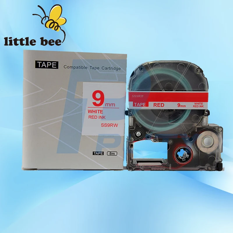 Free shipping tape LC 3WRN for KINGJIM/EPSON labelworks compatible for LW 300 LW 400 labelling