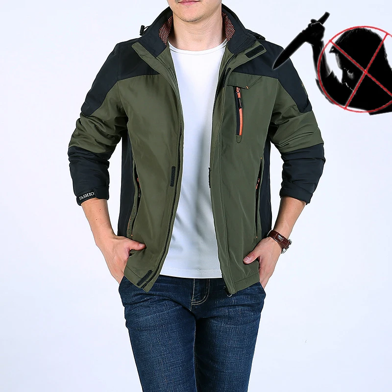 Tactical gear anti-cut knife cut-resistant clothing anti stab-proof jacket coat security clothing water proof hooded men jackets Tactical gear anti-cut knife cut-resistant clothing anti stab-proof jacket coat security clothing water proof hooded men jackets