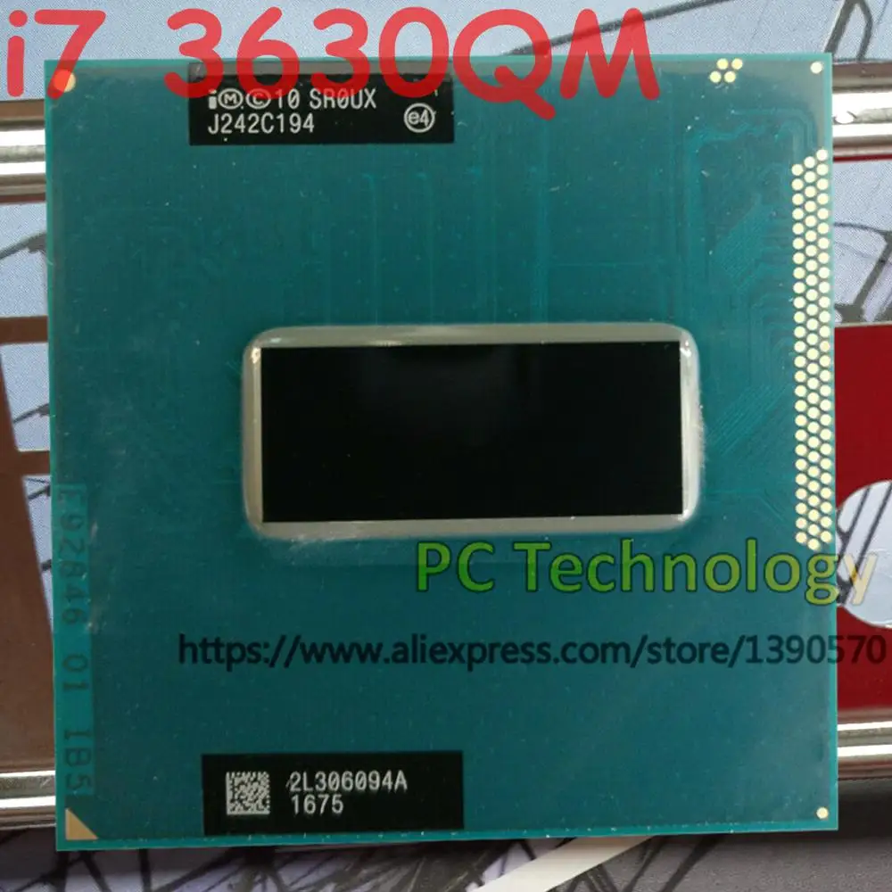 Оригинальный процессор Intel Core I7 3630QM SR0UX 2 4 ГГц L3 = 6 Мб четырехъядерный Бесплатная