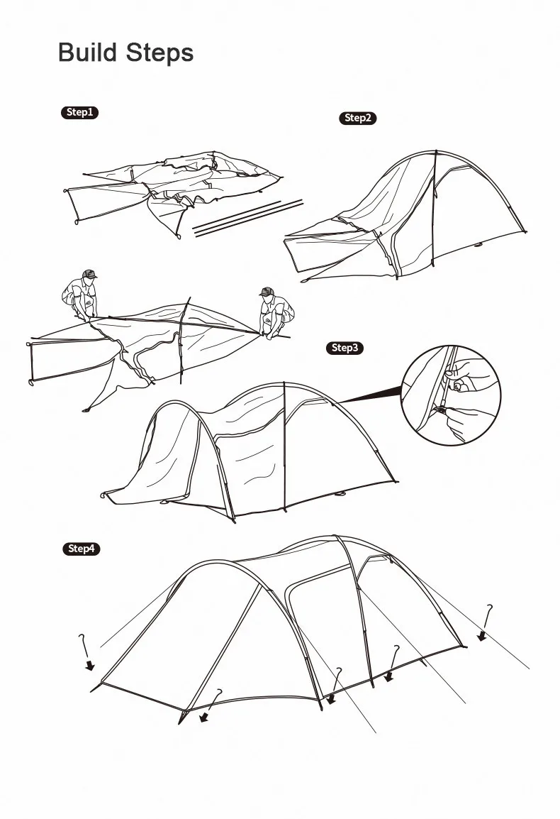 Naturehike Knight UPF50+ палатка для кемпинга, открытый двухслойный Однокомнатный Одноместный зал, самоуправляемая семейная палатка, водонепроницаемая для пикника и путешествий