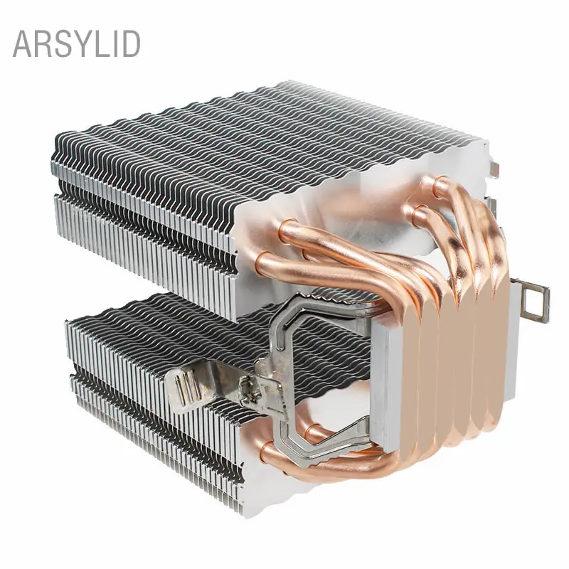 عالية الجودة وحدة المعالجة المركزية برودة 115X2011,6 heatpipe ثنائي برج التبريد 9 سنتيمتر مروحة ، دعم إنتل AMD