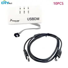 10pcs/lot Freescale USBDM Emulator OSBDM USB BDM Download Debugger 48MHz USB2.0 Interface with US Cable DIYmall bluetooth emulator cc debugger support 2540 2541 2530 protocol