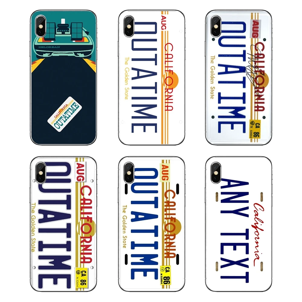 Калифорния утятить номерной знак BTTF мягкая прозрачная сумка чехол для Xiaomi Redmi 4x S2