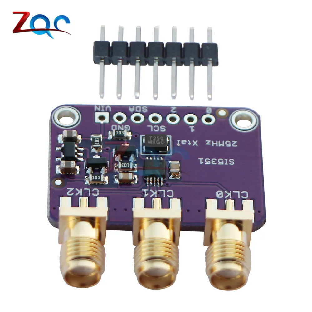 CJMCU-5351 Si5351A Si5351 I2C тактовый генератор коммутационная плата модуль генератор сигналов часы 8 кГц-160 МГц для Arduino DC 3 V-5 V