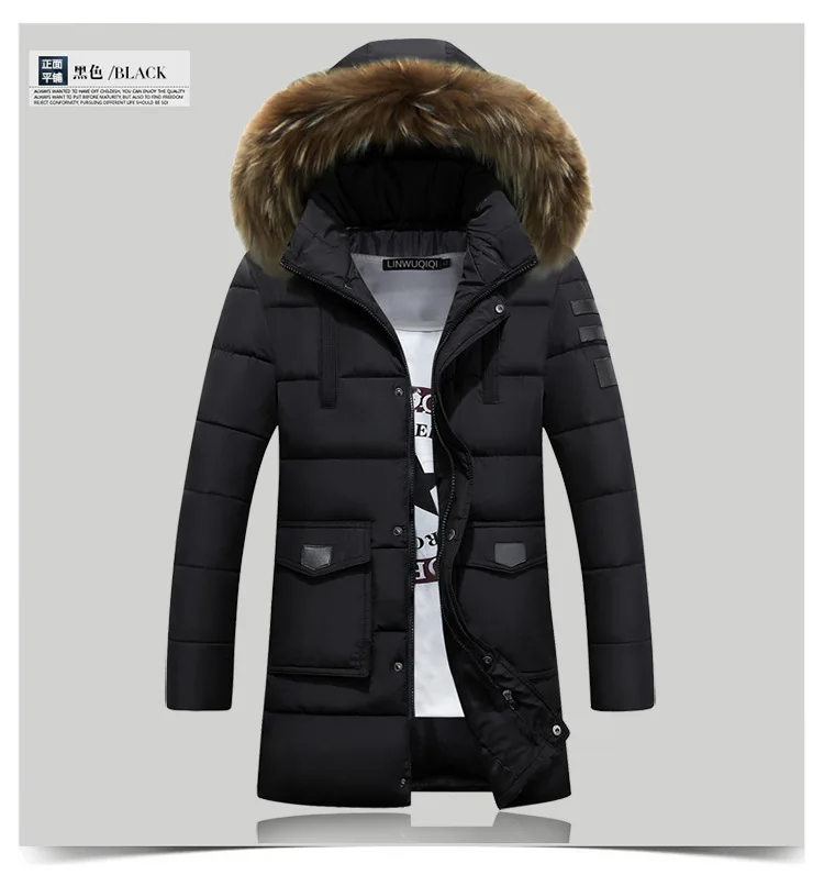 Лидер продаж, мужское пуховое пальто с капюшоном, мужская зимняя куртка, Мужская пуховая куртка, пальто, пуховик, пальто, стильный дизайн - Цвет: As picture show