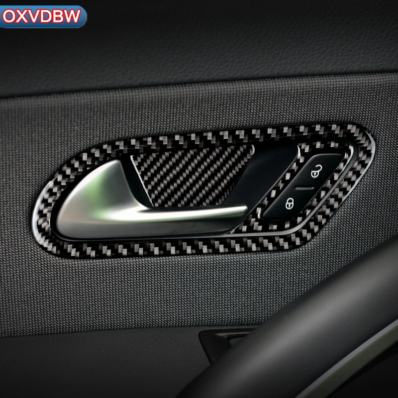Аксессуары для volkswagen scirocco R, автомобильный Стайлинг, углеродное волокно, рулевое колесо, панель передач, дверные ручки, внутренние наклейки