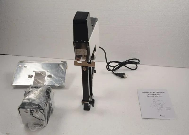 110V/220V Electric Auto Rapid Stapler Flat & Saddle Binder Machine 106E 2-40 Sheets Heavy Duty Elec