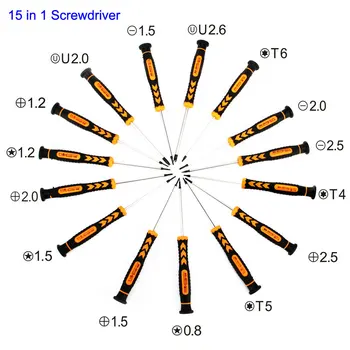 

15pcs Magnetic Screwdriver Set Tournevis Torx/Pentalobe/Slotted/Phillips Precision Screwdriver For IPhone Samsung PC Repair