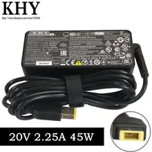 20 В 2.25A 45 Вт 3pin AC зарядное устройство для ThinkPad E450 E455 E460 E465 E470 E475 E550 E550C e555 E560 E565 E570 E575
