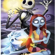 5d пользовательские нити живопись Красота череп голова керсткаартен lichtbak voor бриллиантовый рисунок Рождество карты значок с вышивкой в виде ромба