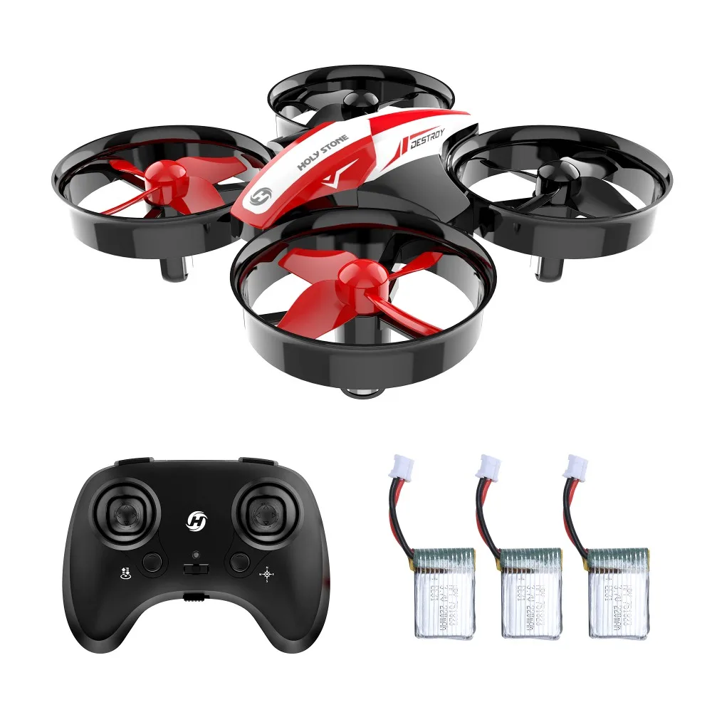 

Holy Stone HS210 Mini RC Drone Quadcopters 3pc 220mAh Batteries Headless Mode One Key Return Auto Hovering 3D Flip VS JJRC H36