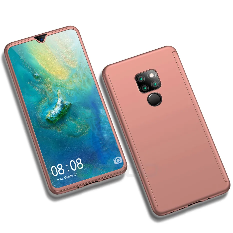 OICGOO 360 Полный чехол для телефона для huawei P20 mate 20 Pro Lite 20X Coque чехол для huawei P30 mate 10 Pro mate 20 X Lite чехол s - Цвет: Розовый