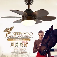 Заводские Прямые продажи американских ретро светодиодных потолочных вентиляторов креативные 6 деревянные пластины дистанционного кулера осветительные приборы