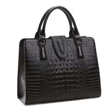 De alta calidad de cuero Genuino bolso de las señoras patrón de cocodrilo Mujeres messenger bags bolsos mujeres famoso diseñador de la marca 1731 #