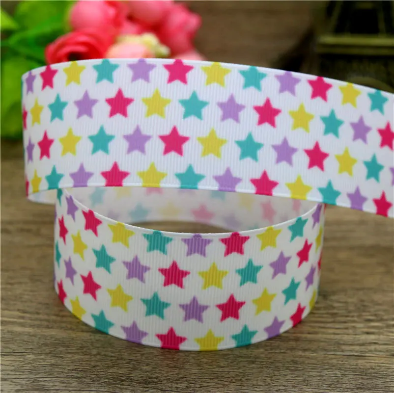 DHK 1,5 ''10yards корова звезда цветок Рождество печатных grosgrain ленты аксессуар hairbow головные уборы украшения 38 мм B1673