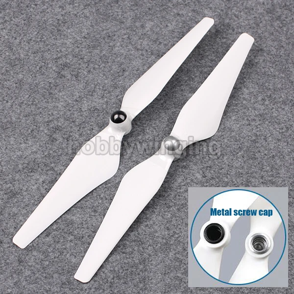 

DJI Original 9450 9*4.5 Self-locking Enhanced Propeller Prop CW/CCW 1-Pair for Phantom 2/3 (Metal screw cap)