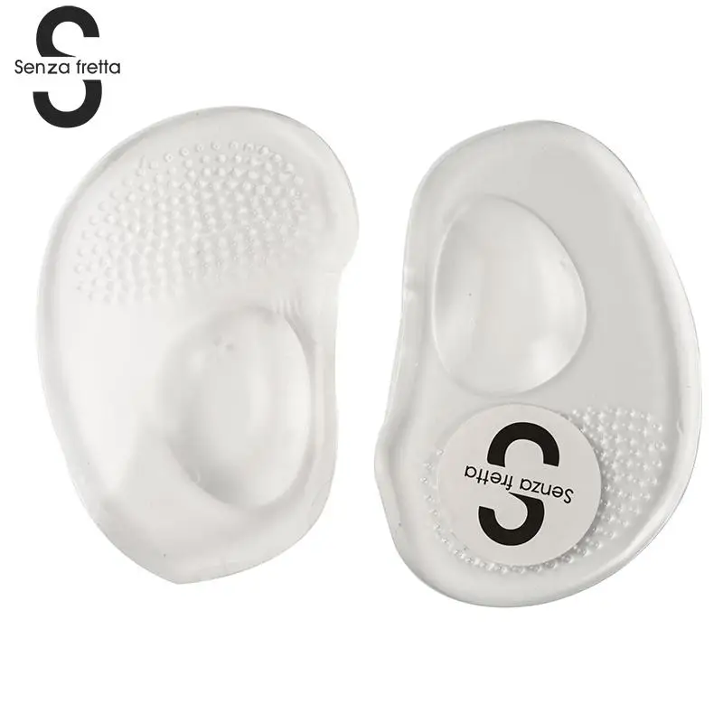 

Senza Fretta Forefoot Pad Soft Silicone Toe Pads Feet Care High Heels Footpad Relief Pain Comfortable Half Insole for feet X0464
