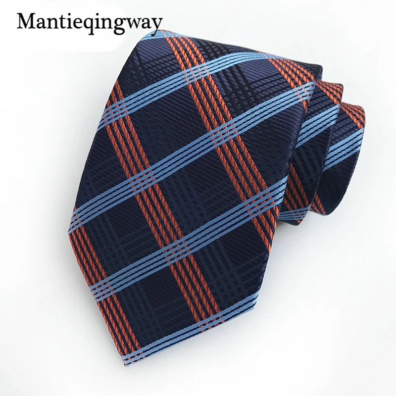 Mantieqingway 8 см классические мужские в клетку и полоску галстуки мужские свадебные Бизнес Corbatas Gravatas Vestidos господа Галстук