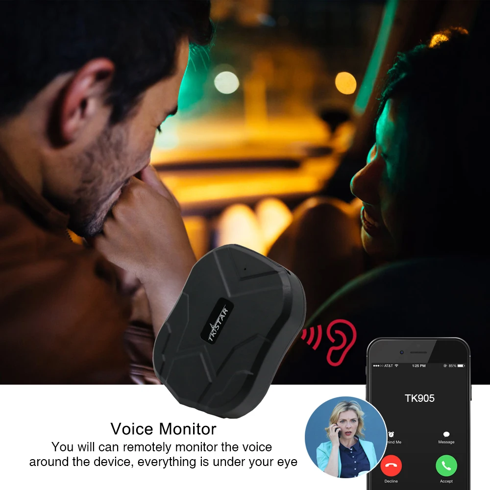 GPS Tracker Car TKSTAR 2G TK905 5000mAh 90 Days Standby Vehicle Tracker GPS Locator Waterproof Magnet Voice Monitor Free Web APP (gps tracker,car tracker)