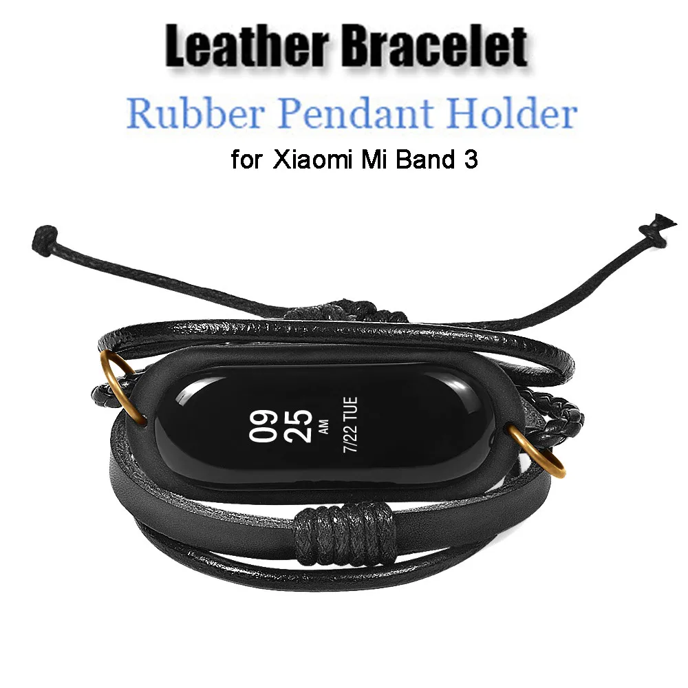 

Leather Strap For Mi Band 3 Fashon Wrist Strap Replacement Smart Wristband Bracelet For Xiaomi For Mi Band 3 Bracelet 2019 L0611