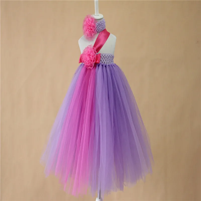 pink and violet tutu dress