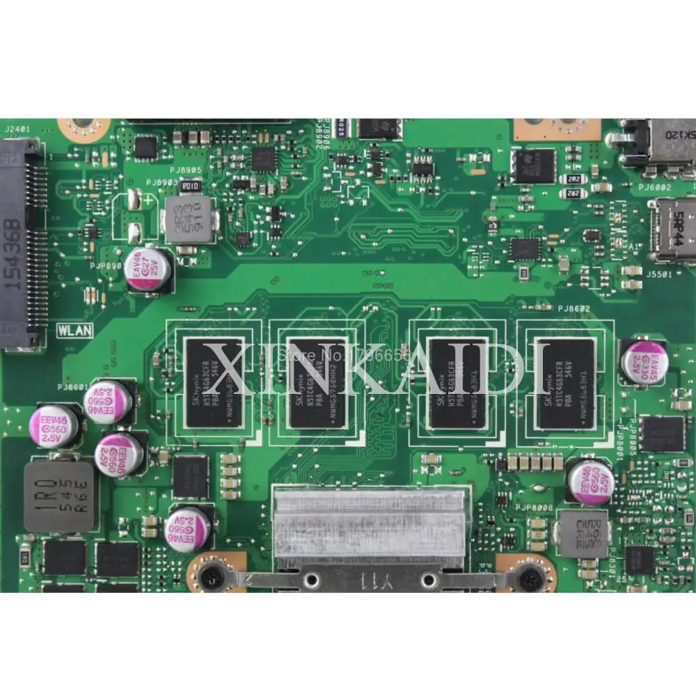 XinKaidi X540SA Laptop motherboard for ASUS VivoBook X540SA X540S X540 F540S Test original mainboard 4G N3700/N3710 4-Core CPU