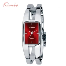 KIMIO Rectángulo Reloj de Pulsera Anillo de la Mano de la Mujer Ladies Watch Marca de Lujo Vestido de Reloj de Pulsera Relojes Para Las Mujeres Reloj de Cuarzo venta