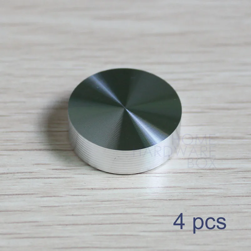 25mm diameter aluminum disc 7/8" glass table top adapter attach circle