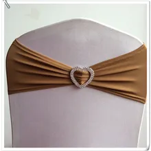 Горячая Распродажа! 100 шт. coffle стрейч Председатель группы с любовником пряжкой Замените Стул Sash Свадебная вечеринка Декор