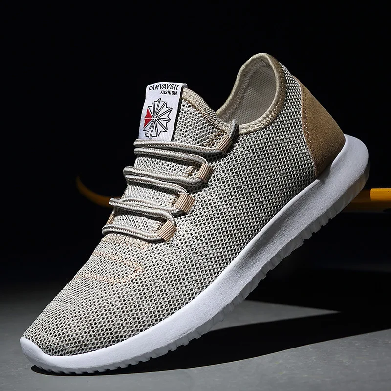 

2018 fashion men's summer breathable mesh shoes men's casual shoes lightweight mesh mesh comfortable flat shoes