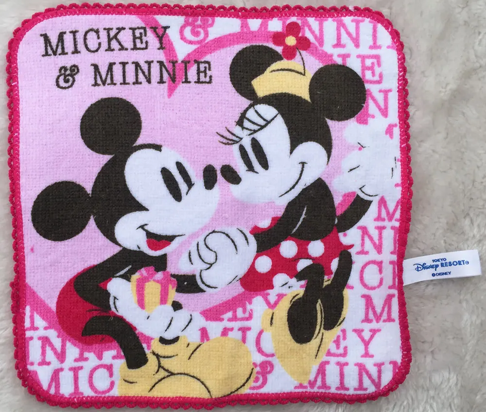 Disney Minnie Mouse хлопковое квадратное полотенце с мультяшным рисунком носовой платок