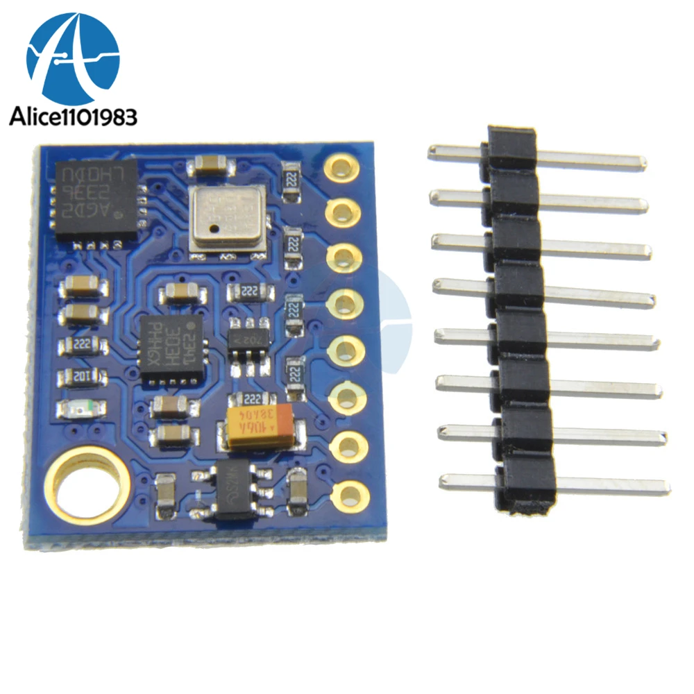 

GY89 10DOF L3GD20 LSM303D BMP180 Gyro Accelerometer Magnetometer Barometer Sensor Board Module I2C IIC SPI