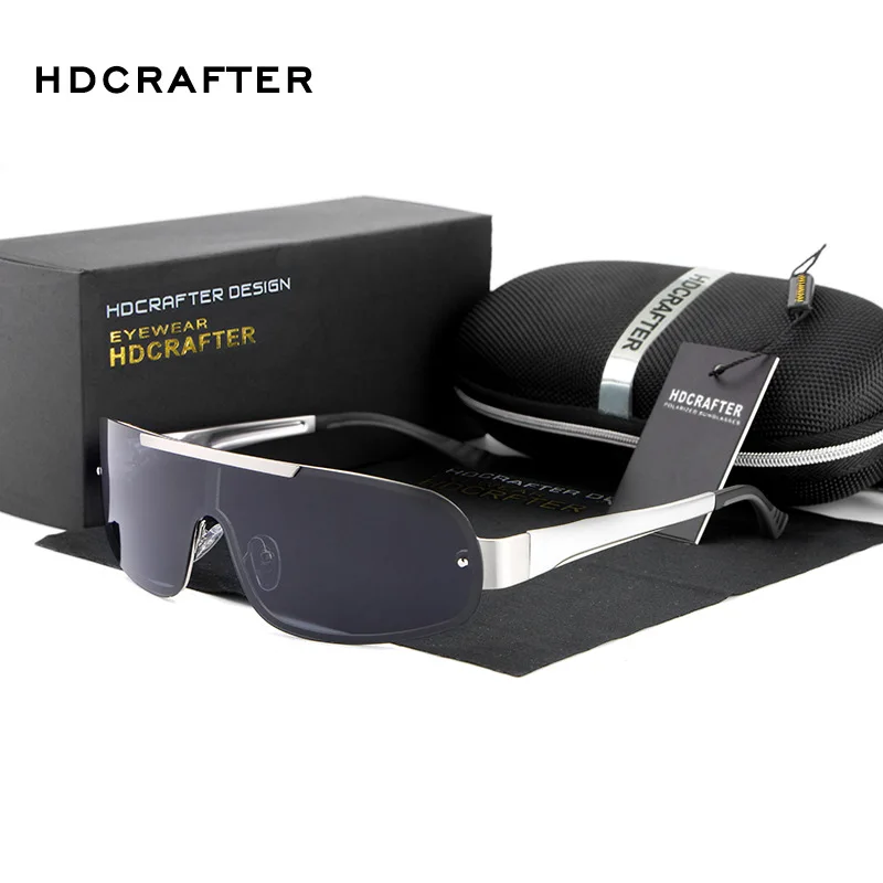 Поляризованные солнцезащитные очки мужские Винтажные Солнцезащитные очки Мужские HD внутреннее покрытие высококачественные солнцезащитные очки для юрты рыбацкие очки для вождения - Цвет линз: Silver