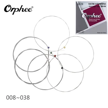 

6pcs/set! Electric Guitar Strings Set 008-038 Extra Super Light Bright Tone Nickel Alloy String Guitarra Parts & Accessories