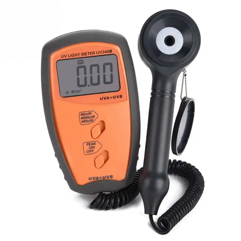

UV340B Digital UV Luxmeter Handheld UV Light Meter UVA UVB Lighting Tester Intensity Measuring Tools