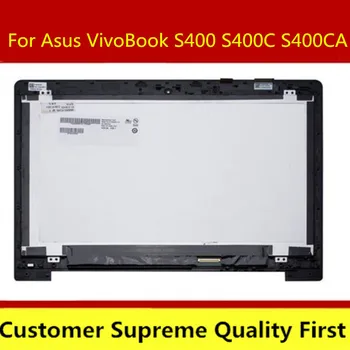

Perfect NEW 14 inch Touch LCD Assembly Screen Digitizer For Asus VivoBook S400 S400C S400CA+Frame