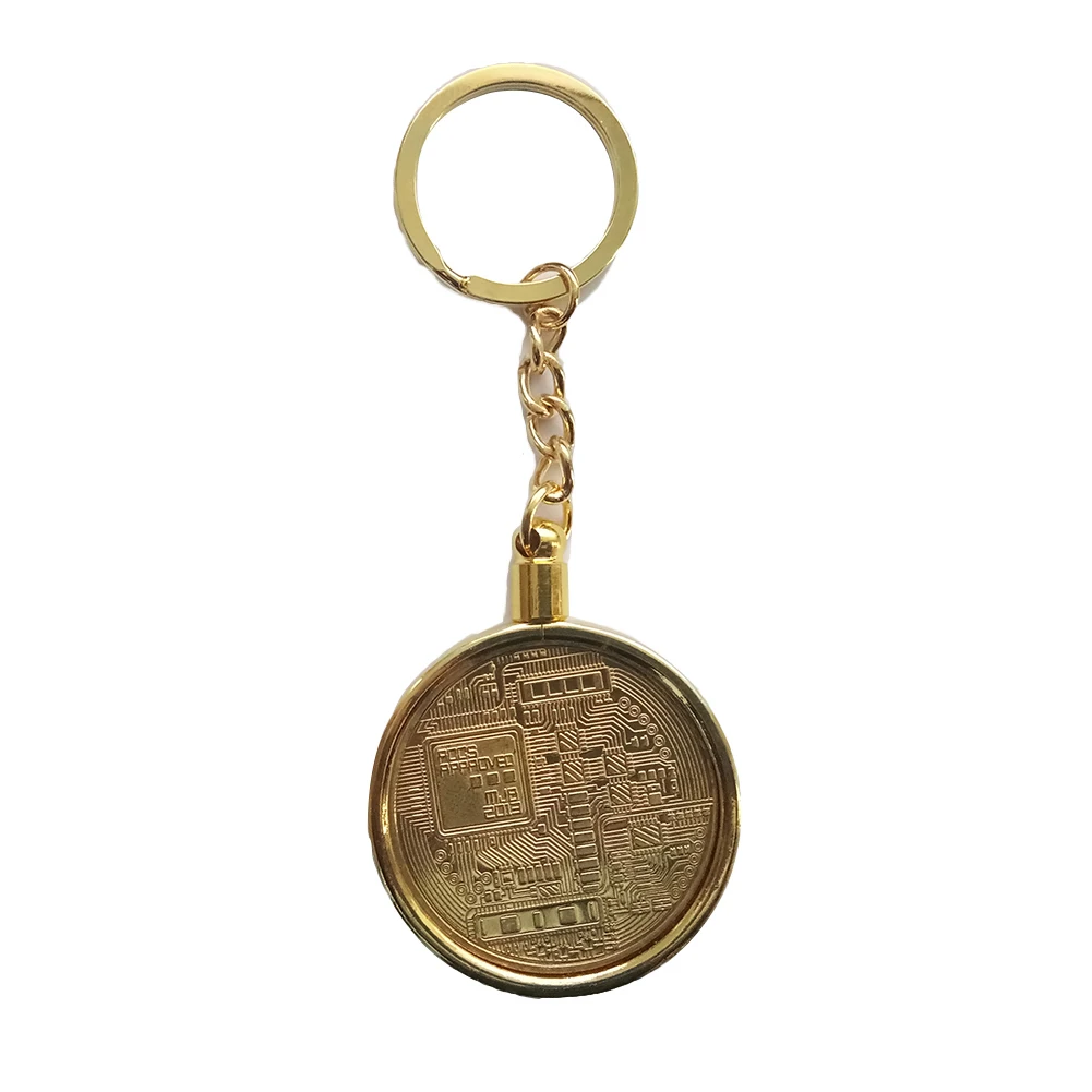 1pc Detachable Gold Plated DIY Commemorative Coin Keychain Key Ring BTC Coin Art Collection For Bitcoin Litecoin Ether 1pc Detachable Gold Plated DIY Commemorative Coin Keychain Key Ring BTC Coin Art Collection For Bitcoin Litecoin Ether