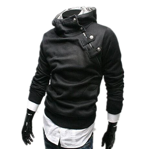 Mens black hooded jumper Clearance