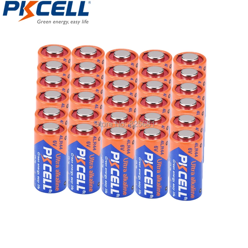 Батарейки PKCELL 4LR44 476A 4A76 PX28A L1325 A544 28A щелочные первичные батареи 6 В для пульта
