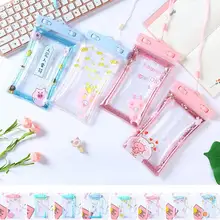 ПВХ прозрачный герметичный мобильный телефон водонепроницаемый мешок для сплав на каноэ каяках лодок аквапарки пляж сухой Дайвинг упаковка для хранения