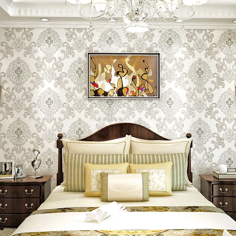 

Обои Премиум Стерео фон обои Роскошные нетканые материалы Континентальный фон для спальни гостиной домашний декор