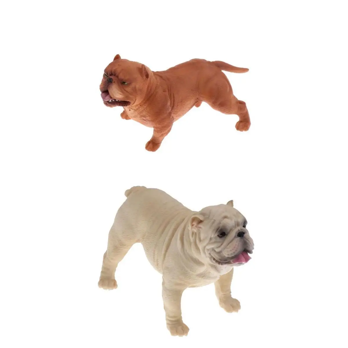 Реалистичная Американская модель Bully Pitbull &amp Bulldog 2 шт. для собак животных