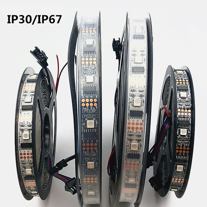 LED-WS2801-3M-5M-32leds-m-5050-RBG-DC5V-IP30-IP67-Addressable-LED-Strip-Arduino-development