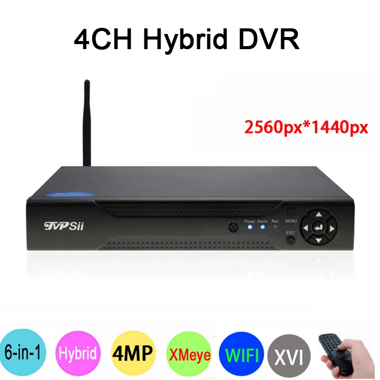 

Dahua XMeye Hi3531A H264+ 4MP 4CH Wifi 6 in1 Hybrid Coaxial TVi CVI NVR AHD CCTV DVR Surveillance Video Recoder Freeshipping