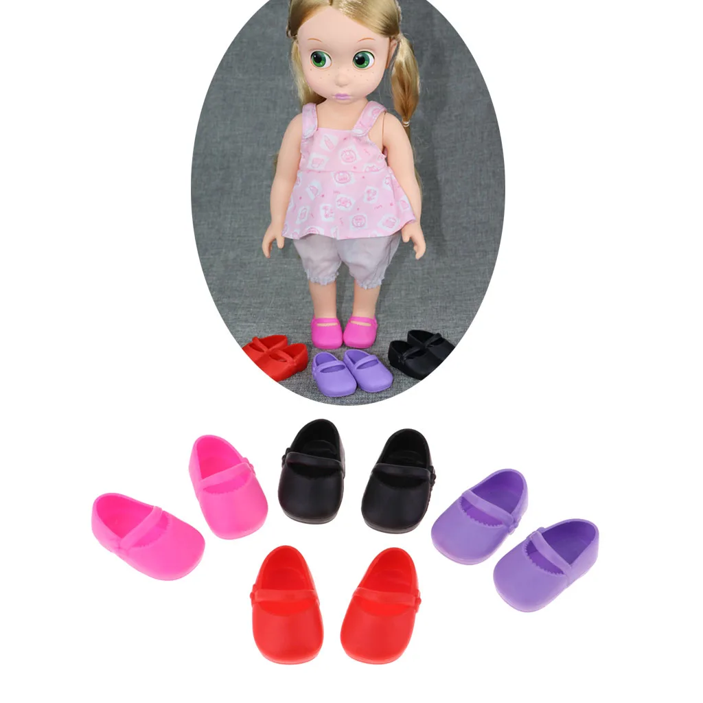 4 Pairs Sandals Shoes Flats for 16inch Sharon and Other Doll Casual Outfit