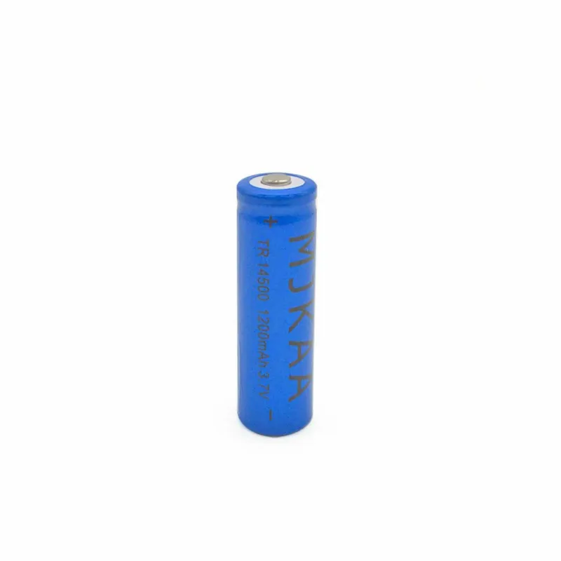 

4pcs MJKAA TR 14500 1200mAH 3.7 V lithium ion rechargeable batteries and LED flashlight lithium battery